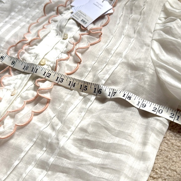 ZIMMERMAN “Jude” scallop frill blouse (Z3) - Picture 5 of 7